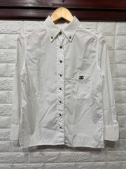 CHANEL シャネル　ココマーク　白　シャツ　梅屋敷店