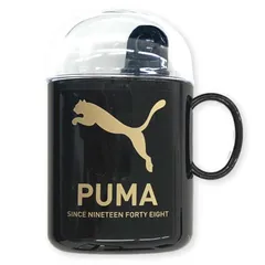 【新品】かっこいい! PUMA プーマ 歯ブラシセット はみがきセット 男の子 PM488 ブラック/ゴールド コップ 歯ブラシ はみがき 歯みがき粉付 旅行 レジャー お泊まり 携帯歯ブラシ 持ち運び便利 子供 大人 定形外郵便