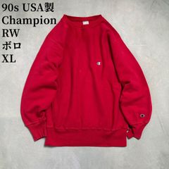 90s USA製　Champion RW　ボロ　チャンピオン　リバースウィーブ　スウェット　トレーナー　レッド 古着