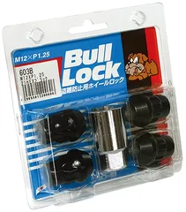 協永産業/KYO-EI ブルロック ロックナット ブラック M12×P1.25 入数：1セット(4個) 603B