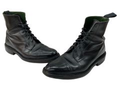 트리커스 Trickers LEATHER BOOTS 가죽 부츠 스트레이트 팁 레이스 업 Dainite 구두창 가죽 신발 블랙 남성 신발 부츠 컨트리 블랙 104S-752