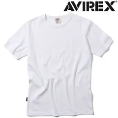 AVIREX 半袖 クルーネック Tシャツ ホワイト / アヴィレックス 丸首 デイリー DAILY S/S CREW NECK T-SHIRT 白 WHITE