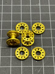 13mmWA  13mmAA2セット軽量風加工ローラー   (アルマイト　イエロー1台分)