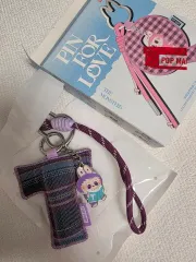 ポップマート ラブブ エキサイティング イン・マイ・ハート キーリング アルファベット シンプルな 開梱 イニシャル T