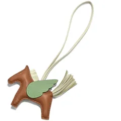 【名東】エルメス ペガサスPM ロデオ ゴールド クレ ヴェールクリケット アニョーミロ B刻印 バッグチャーム 小物 未使用