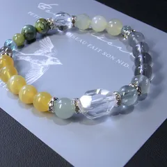 花畑】彩とりどりの☆天然石ブレスレット
