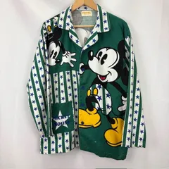 【未使用タグ付き】ヴィンテージ　ミッキー　レディース　パジャマ　　POPPINS Vintage『レア』90年代 POPPINS 総柄ミッキーパジャマ 上下
