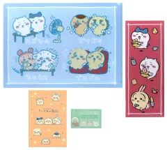 【中古】グッズセット 集合(風呂上がり) ステーショナリー(クリアファイル＆チケットホルダー) 「一番くじ ちいかわ ～なんかほっこり ちいかわの湯～」 G賞