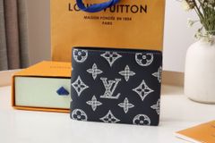 ルイヴィトン 財布 LOUIS VUITTON 財布 メンズ 二つ折り財布 ポルトフォイユ・ミュルティプル モノグラム・シャドウ ブルーマリーヌ M83379