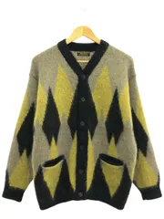 JOURNAL STANDARD HOMESTEAD (ジャーナルスタンダードホームステッド) 20080470180030 5G KID-MOHAIR WJQ アーガイル カーディガン メンズ ブラック M