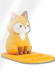 CIOP(シオップ) どうぶつ スマホスタンド スマホ立て かわいい 可愛い おしゃれ フィギュア 卓上 iphone/ipad/タブレットパソコン(きつね 01)