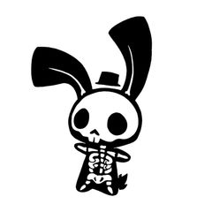 車 ステッカー ガイコツ スカル ドクロ 髑髏 骸骨 ウサギ うさぎ 感電 骨 レントゲン給油口 おもしろ バイク カー用品 おしゃれ 転写式 白 黒 送料無料