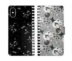 [iPhone11 Pro Max] スカラー 手帳型 ケース Galaxy A55 5G SC-53E スマホケース 全機種対応 ギャラクシー SC-51E SC-51D SC-56C SC-56B SC-53B 手帳 カバー scolar フラワー スター