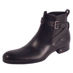 未使用 ルイヴィトン LOUIS VUITTON ブーツ ショートブーツ レザー