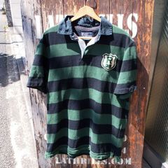 【Ralph Lauren】ラルフローレン エンブレム ボーダー ラガーシャツ US-L
