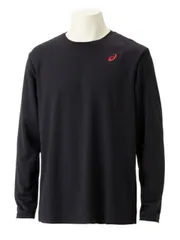asics アシックス ES DRY ONEPOINT LS SHIRT パフォーマンスブラックXクラシックレッド 130 2031E018 2 | スポーツ メンズ キッズ 子供 130センチ ブラック 黒 レッド 赤 服 衣類 衣料品ウェア ウエア フィッ