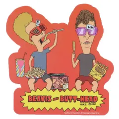 【メール便】ビーバスアンドバットヘッド ダイカットシール キャラクターステッカー OR スモールプラネット ダイカットビニールステッカー デコシール 耐水性 キャラクター グッズ 