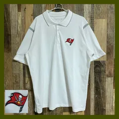 ドクロ ガイコツ 刺繍 ワンポイント 白 XL メンズ 古着 半袖 ポロシャツ