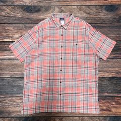 14’y　Patagonia　パタゴニア　チェックシャツ　半袖シャツ　XXLサイズ