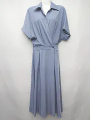 ◇ ⊂ Girly Doll ガーリードール 半袖 ロング丈 ワンピース 表記なし ブルー レディース P  【1409090007262】のサムネイル
