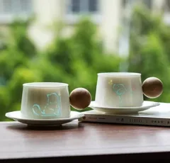 蔵出 中国骨董 中華帝国 景徳鎮製清王朝龍紋蓋付お茶コップセット アンティーク 中国茶器 銘：大清康熙年製 水差 湯呑み 蓋付き 青花 骨董の通販