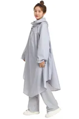 [BUQIREN] レインコート 自転車 レインポンチョ 大きいサイズ 通学 レディース メンズ 大きめ ロング リュック 透明バイザー 防水 雨具 雨カッパ キャンプ 携帯 通勤 ママ 保育園の送迎 袖あり バイク ポンチョ シンプル おしゃれ 収納袋付き