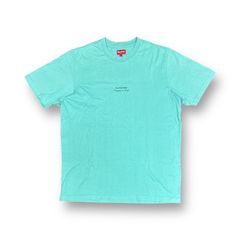 国内正規 Supreme 19SS QUALITE Tee カリテ Tシャツ シュプリーム ティファニーブルー系 L  68005A3