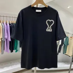 【超人気】AmiParis アミパリス半袖 シャツT 黒 M 男女兼用のサムネイル