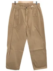 Graphpaper グラフペーパー 19SS CHINO TWO TUCK PANTS 2タックチノパンツ ベージュ サイズ：1のサムネイル
