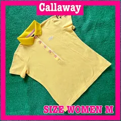 Callaway キャロウェイ 半袖 ロゴ刺繍 コットン混 ストレッチ ポロシャツ M