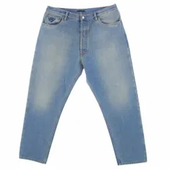 PRADA プラダ デニムパンツ 23SS GEP351 三角プレート ロゴパッチ デニムパンツ インディゴブルー系 34【中古】のサムネイル