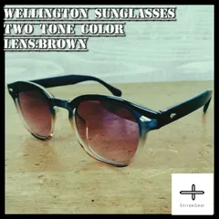 ウェリントン ヴィンテージ グラデーション フレーム スタイル サングラス レスカ ギュパール フレンチヴィンテージ レトロ 男女兼用 メンズ レディース ファッション 眼鏡 おしゃれ 伊達 ストリート 新品 未使用 ブラウン ブラック かっこいい かわいい