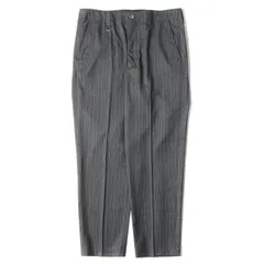 新品 UNIFORM EXPERIMENT ユニフォームエクスペリメント パンツ サイズ:2 21SS ストライプ ストレッチ テーパード スラックスパンツ STRIPE TAPERED PANTS グレー ボトムス ズボン【メンズ】のサムネイル