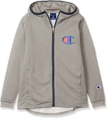 【新品】【ジュニアサイズ】Champion(チャンピオン) ジップ アップ パーカー キッズ・ジュニア バスケットボール　オックスフォードグレー　CKRB452-070