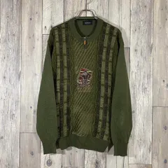 SIMPSON シンプソン 刺繍 ニット セーター LL