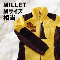 B-134 MILLET ミレー アウター フリースジャケット 登山　黄色 イエロー
