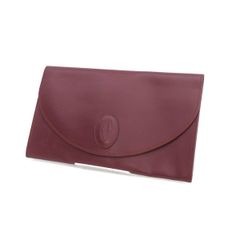 Cartier / カルティエ ■マストライン　クラッチバッグ　レザー　ボルドー 【バッグ/バック/BAG/鞄/カバン】 ブランド【中古】 