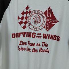 OUTFITTERS アウトフィッターズ Tシャツ ラグラン バックプリント メンズ Lサイズ 古着 アメカジ ストリート