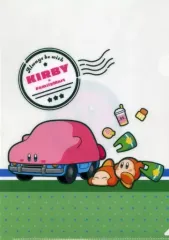 【中古】クリアファイル カービィ＆ワドルディ(くるまほおばり)/カービィ(フェイス) オリジナルA4クリアファイル 「星のカービィ×ファミリーマート」 菓子コース対象商品購入特典 第1弾