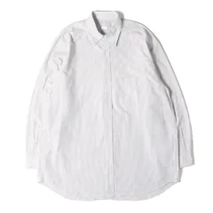 【美品】COMOLI コモリ シャツ サイズ:3 / 23SS ストライプ ボタンダウン オックスフォード ドレス シャツ (オックス BDシャツ X01-02009) / ホワイト ネイビー 白紺 / トップス カジュアルシャツ 長袖【メンズ】【中古】のサムネイル
