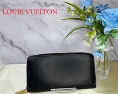 【55】 Louis Vuitton ルイヴィトン ジッピーウォレット ヴェルニ ブラック 財布