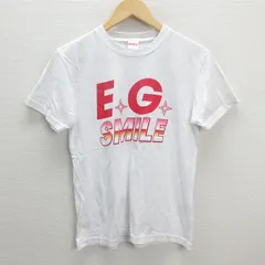 G■イーガールズ/E-GIRLS 2016 ツアーTシャツ/SMILE【S】白/LADIES/30【中古】■