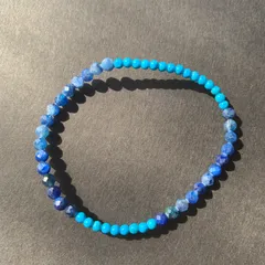 5.天然石カイヤナイトとハウライトターゴイズブレスレット