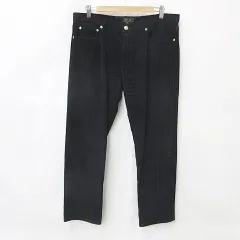 アーペーセー A.P.C. パンツ ストレート ロング ボタンフライ コーデュロイ 綿 紺 ネイビー 34のサムネイル