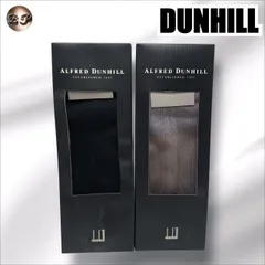 【未使用品】ALFRED DUNHILL　アルフレッドダンヒル　靴下 2足セット　サイズ25　ブラック パープル系　ソックス　メンズ