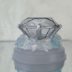 カラット棒 デコ ホイップ ローセレ リボン バラ クリア ラメ