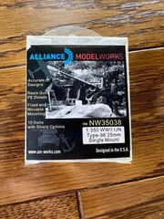 【Alliance Model Works】（NW35038）1/350 日本海軍艦艇用25ｍｍ単装機銃