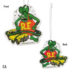 Rat Fink エアーフレッシュナー New Car(香り：ニューカー) / MOONEYES ムーンアイズ ラットフィンク 芳香剤 吊り下げ エアフレッシュナー Air Freshener カーフレッシュナー アクセサリー アメリカン雑貨