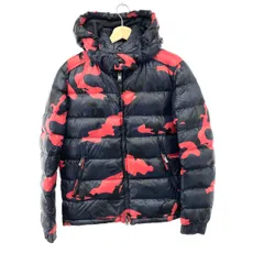 極美品 アンダーカバー ヴァレンティノ ダウンジャケット XL ブラック 総柄 極美品 アンダーカバー ヴァレンティノ ダウンジャケット XL