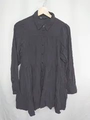 ◇ ⊂ ◎ ZARA ザラ 長袖 ひざ丈 ワンピース サイズUSA S ブラック レディース E  【1409240069188】